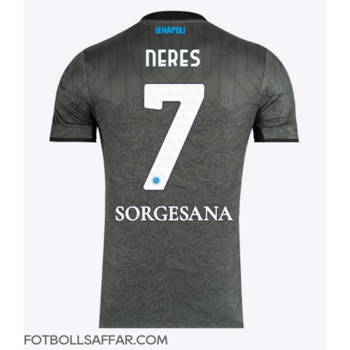 SSC Napoli David Neres #7 Tredjeställ 2024-25 Kortärmad